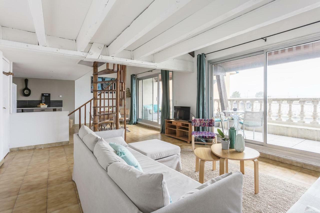 Ferienwohnung T3 Avec Terrasse Avec Vue Exceptionnelle Sur Les Quais De Sète Exterior foto